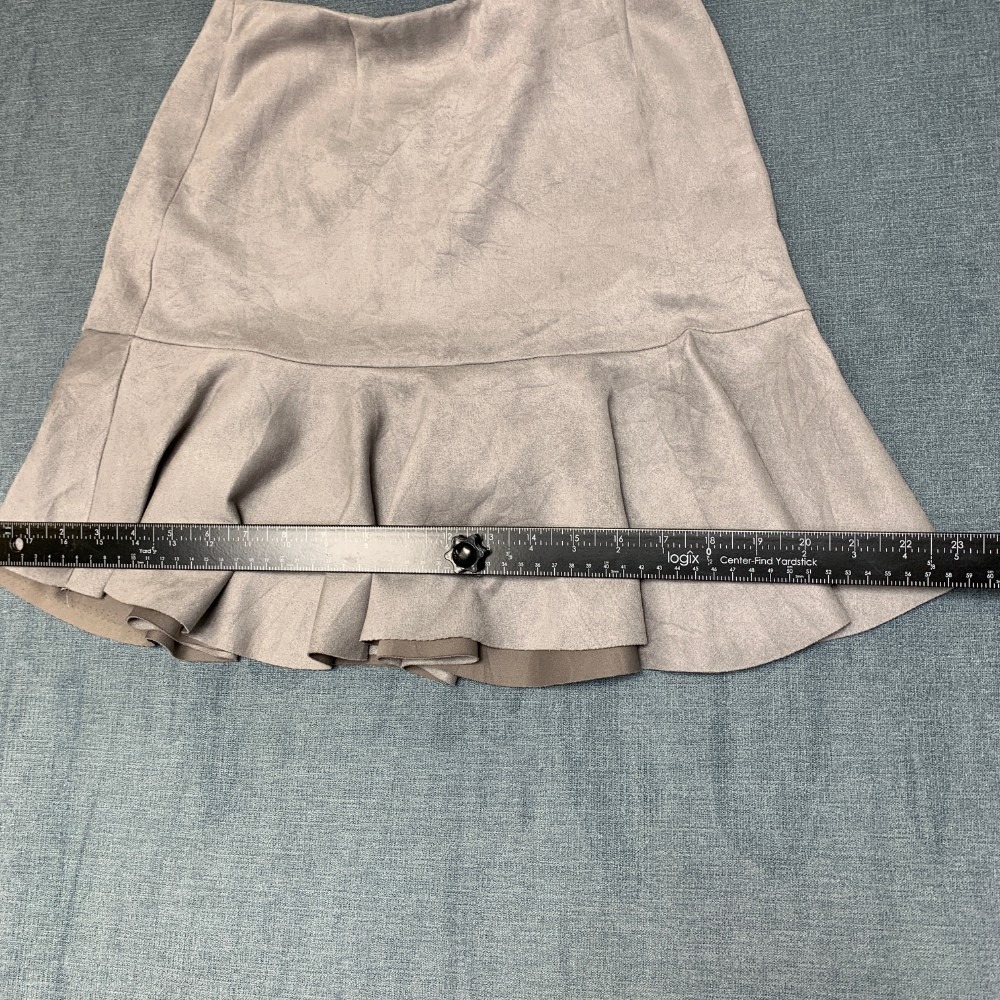 Aqua Grey Ruffled Skirt - Picture 6 of 13